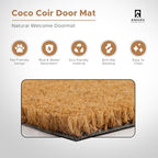 Coir Welcome Mat, Non-Slip, Catguard, 17 x 29 in - Image 3