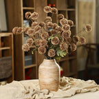 DuHouse 9pcs Faux Silk Pompon Mum Small Chrysanthemum Ball - Image 5