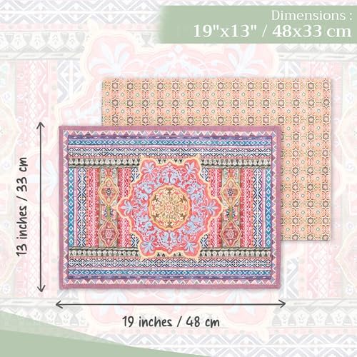 Maison d' Hermine Placemats Set of 4 Reusable 100% Cotton (13"x19") - Image 4