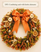 DDHS 20" Fall Wreath for Front Door，Artificial Boxwood Wreath-Hello Sign - Image 3