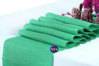 VDS Pack of 20, Burlap Table Runner 100% Natural Jute Rustic Hessian Table Cloth Centrepiece for Wedding Bridal Shower Birthday Event Party Banquet Table Decoration (Size 12X108 Inch)(Mint) - Image 3