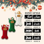 Personalized Dog Christmas Stockings, Custom Name Engraved Christmas Stockings 3 Pack, 16.9” Large Xmas Stocking for Dogs Cats Pets, Bone Shape Fireplace Hanging Holiday Xmas Party Decoration - Image 3