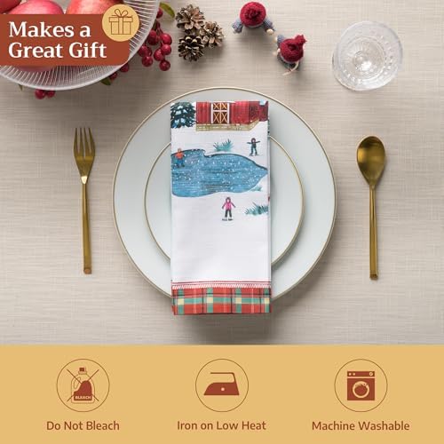 Maison d' Hermine Cloth Napkins Set of 4 Reusable 100% Cotton (20" x 20") - Image 5