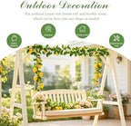 2Pcs Artificial Lemon Vine Garland with Fruits, 12FT Lifelike Yellow Lemon Vines, Faux Greenery for Wedding Home Wall Decor, Indoor Outdoor Hanging Kitchen Bathroom Party DIY - Image 4