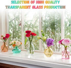 Color Bud Vases in Bulk - Set of 24 Mini Glass Bud Vases - Image 6