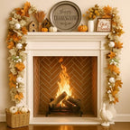 4 Pcs Fall Garland 9ft Pumpkin Berry Autumn White - Image 6