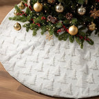 Civaner 48in White Tree Christmas Tree Skirt Faux Fur by Civaner