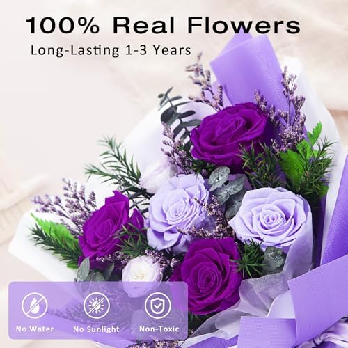 Vrioca Flowers for Delivery, Preserved Flowers Bouquets, Birthday Gifts for Women Mom - Image 2