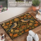 Fall Bird Pumpkin Faux Coco Coir Doormat Door Mat 17x30 Inch - Image 3
