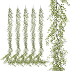 Artificial Greenery Garland, 6 Pack, 5.57ft by Decorateyouridealhomewithease