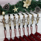 Christmas Stocking Holder for Mantle Set of 8, Reusable Christmas Stocking Hooks, No-Damage Xmas Hanger for Fireplace mantle Grip Stand Christmas Decoration Ornaments Hanging Bronze Shelf Floor - Image 4