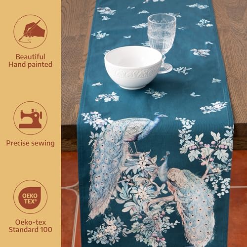 Maison d' Hermine Table Runner 100% Combed Cotton 14.5"x108" (Double Layer) - Image 2