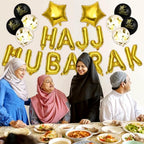 BESTOYARD Ramadan Eid Party Decorations Set, Sequin Foil Balloons Mubarak Banner, 1 Count - Image 3