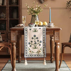 Patdrea Designer Elegant French Linen Table Runner,12"X102"-Ivar B - Image 2