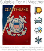 Coast Guard Burlap Garden Flag - Set Wall Hanger Armed Forces USCG Semper Paratus United State American Military Veteran Retire Official - House Banner Small Yard Gift Double-Sided 13 X 18.5, - Image 6