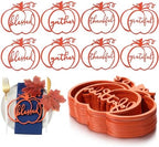 48 Pcs Thanksgiving Wood Grateful Cutout Plate Signs for Family Table by CHENGU