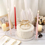 Glass Taper Candle Holder Set of 24 - Clear Crystal Candlestick Holders for Tapered Candles, Elegant Candle Stick Holder Set for Wedding Party Christmas Thanksgiving Festival (24, Transparent) - Image 5
