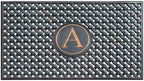 A1HC Natural Rubber Front Door Mat 24x39 inches, Monogrammed Doormat for Entryway, Heavy Duty Shoe Scraper Welcome Mat for Porch, Patio & Outside Entrance - Black by A1HomeCollectionsLLC