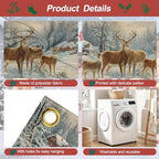 Christmas Garage Door Banner 7x16FT, Winter Reindeer Family Garage Door Cover, Large Outdoor Xmas Decoration for Garage Doors, Garden Fence & Holiday Parties - Image 3