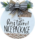 Wood front door sign Wood sign Home decor Welcome sign Sign for front door House warming gift Wedding gift (Nice Package-UV027(A3) P002, 22" Width) by Unknown