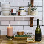 Main + Mesa Stoneware Vases with Gold Pattern, Set of 8 - Image 3