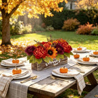 Fall Centerpiece for Table Fall Fake Flower in Pot Fall Floral Arrangement - Image 4