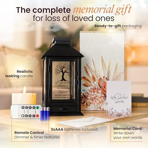 Memorial Lantern with Photo Frame & Keepsake Drawer | Ready-to-Gift Box - Image 3