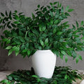 130pcs Italian Ruscus Greenery Stems 68cm Artificial Smilax Greenery Branch by VOELIGT