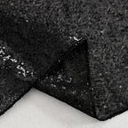 B-COOL Sequin Black Table Runner: 8 Pack 12x72Inch Glitter Decoration Sparkly Fabric for Halloween Graduation Holiday Birthday Outdoor Table Decor - Image 3