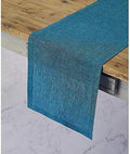Solino Home 100% Pure Linen Dining Table Runner Teal, Athena 14 x 132 in by SolinoHome