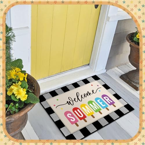 Drydiet 5 Pcs Seasonal Doormat Combo Set, Fall Winter Spring Summer,Cute - Image 5