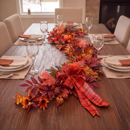Yinder 5 ft Fall Garland Fall Decorations for Mantle - Image 6