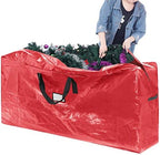 Christmas Tree & Wreath Storage Bags- Set of 2- For 9 Foot Artificial Trees & 30” Holiday Wreaths- Protect Decorations & Inflatables by Elf Stor (Red) - Image 7