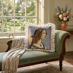patdrea Designer French Velvet Throw Pillow Cover,22"x22"-Botticelli A - Image 7