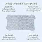 CPC Tablecloth 100% Cotton 60x90 Inch Indian Block Print Rectangle Table Cover, Washable Table Cloth for Weddings, Spring/Summer, Barbeque - Indigo Blue - Image 6