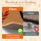 Ileading Fall Door Mat 24"x36", Non Slip No Shedding Faux Coir Mat Porch - Image 7