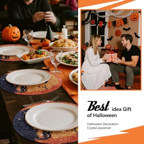 15" Halloween Round Placemats Set of 4 - Image 6