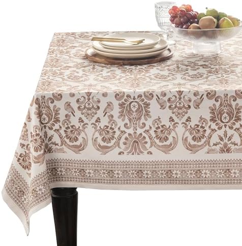 Maison d' Hermine Table Cloth Rectangle Table Reusable 100% Cotton 70"x90" by MaisondHermine