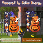 Halloween Lighted Garden Flag, Pumpkin Yard Decor, 12x18 In - Image 4