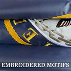Embroidered Navy Emblem Flag Double Sided 3x5 Outdoor- 300D Heavy Duty Nylon- Military 3x5 Navy Outdoor Banner Flag- Brass Grommets & 4 Rows Stitched - Image 4