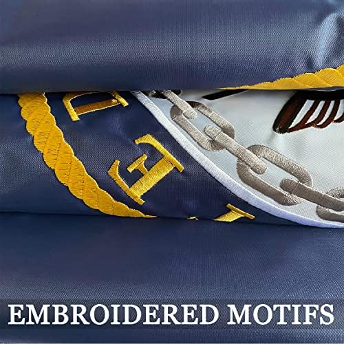 Embroidered Navy Emblem Flag Double Sided 3x5 Outdoor- 300D Heavy Duty Nylon- Military 3x5 Navy Outdoor Banner Flag- Brass Grommets & 4 Rows Stitched - Image 4