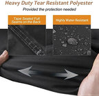 NettyPro Outdoor Cushion Storage Bags Water-Resistant for Patio Furniture Storage Cushion Christmas Tree Bag 7.5 Ft with Zipper and Handle, 50 x 15 x 25 Inch, Black - Image 2