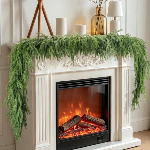 6 FT Norfolk Pine Garland, Real Touch Christmas Greenery Decor by Unknown