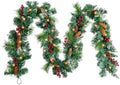 9ft Pre-Lit Artificial Christmas Garland with Lights & Pine Cones by Unknown