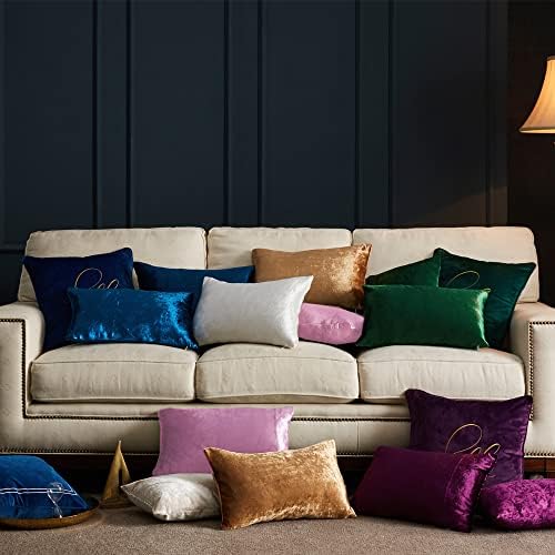GIGIZAZA Velvet Blush Pink Throw Pillow Covers Decorative Cushion Covers Pillow Cases Sham for Sofa Couch (18x18inch(45x45cm)-4pcs, Blush Pink) - Image 7