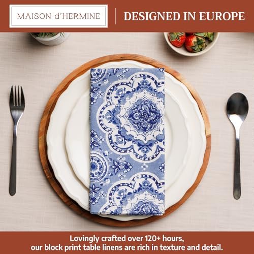 Maison d' Hermine Cloth Napkins Set of 4 Reusable 100% Cotton (20" x 20") - Image 2