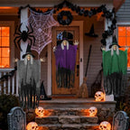 3 Pack 59" Hanging Halloween Witch Decorations for Outdoor Decor - Image 7