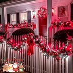 JMEXSUSS 400 LED Red and White Christmas Lights Outdoor with Remote - Image 5