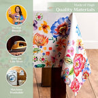Maison d' Hermine Table Cloth Rectangle Table Reusable 100% Cotton 70"x108" - Image 3