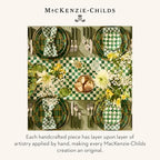 MACKENZIE-CHILDS Set of 4 Cotton Napkins, Cloth Dinner Napkins, Dark Green Check - Image 6